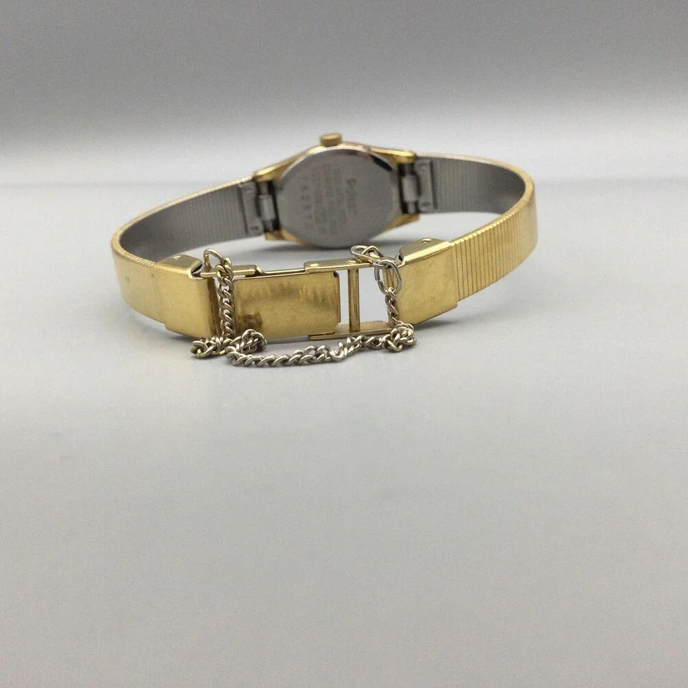 Pulsar Womens Watch 16mm Oval Gold Tone Bracelet Dress V232-5960 New Battery 6